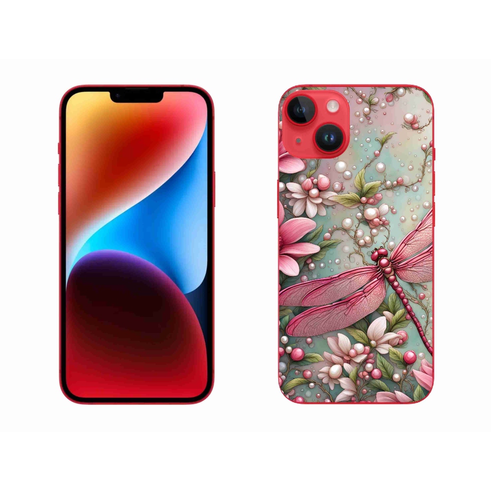 Zselés borítás mmCase iPhone 14 Plus készülékhez - szitakötő