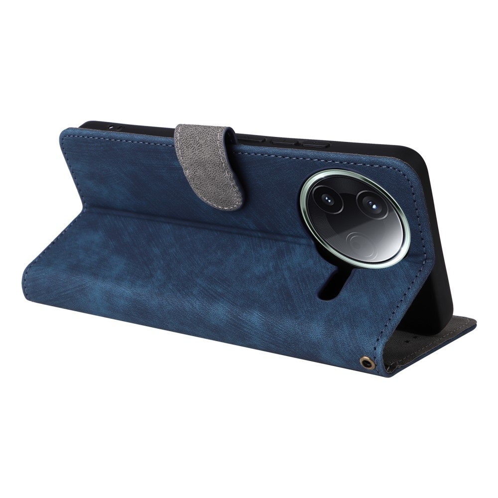 RFID könyvtáska a Xiaomi Poco F7 Pro 5G/Poco F7 Ultra 5G készülékhez - kék