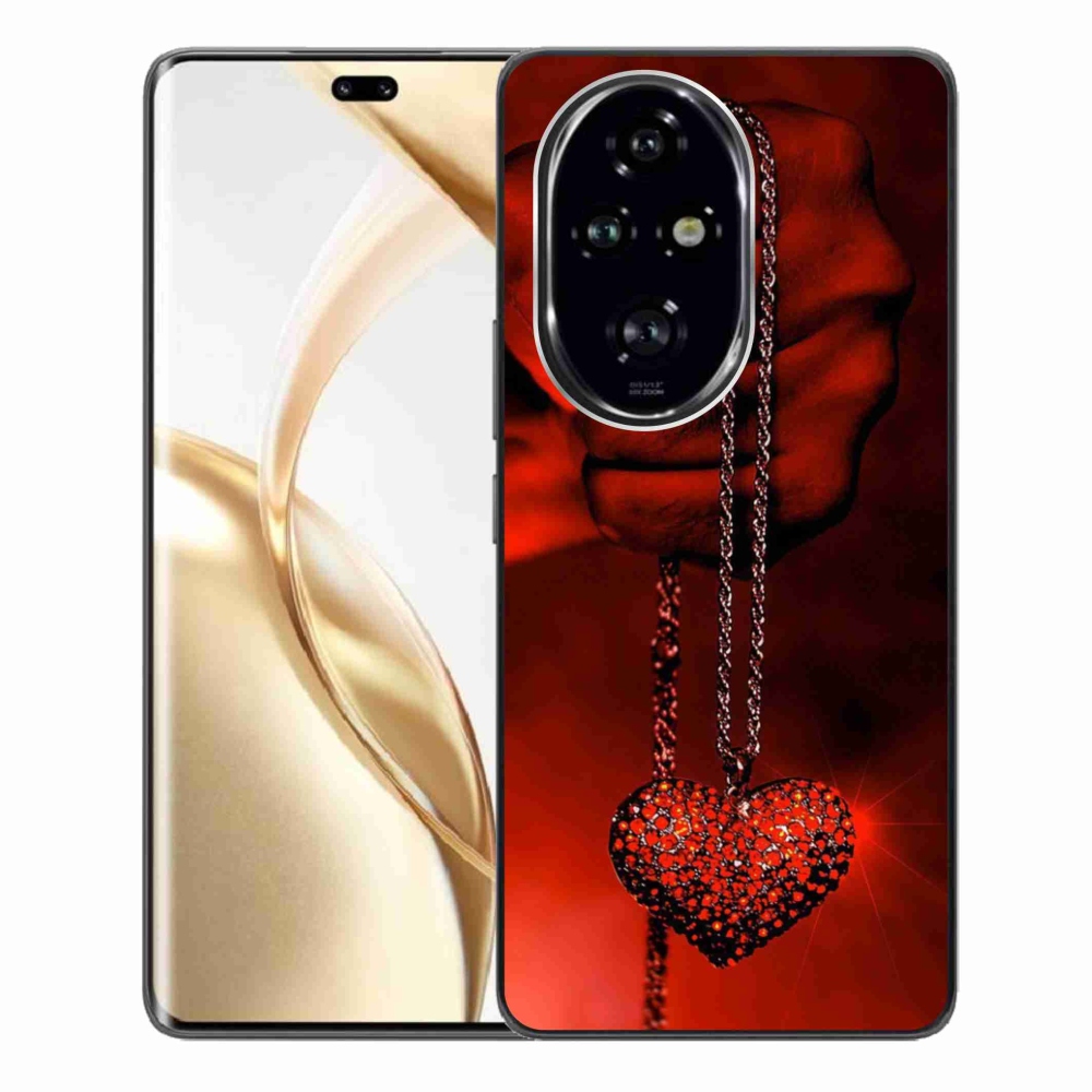 Zselés borítás mmCase a Honor 200 Pro 5G számára - nyaklánc