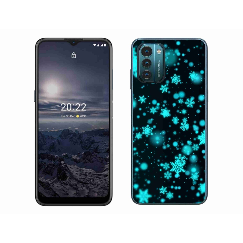 Zselés borítás mmCase a Nokia G11/G21 készülékhez - hópelyhek 1