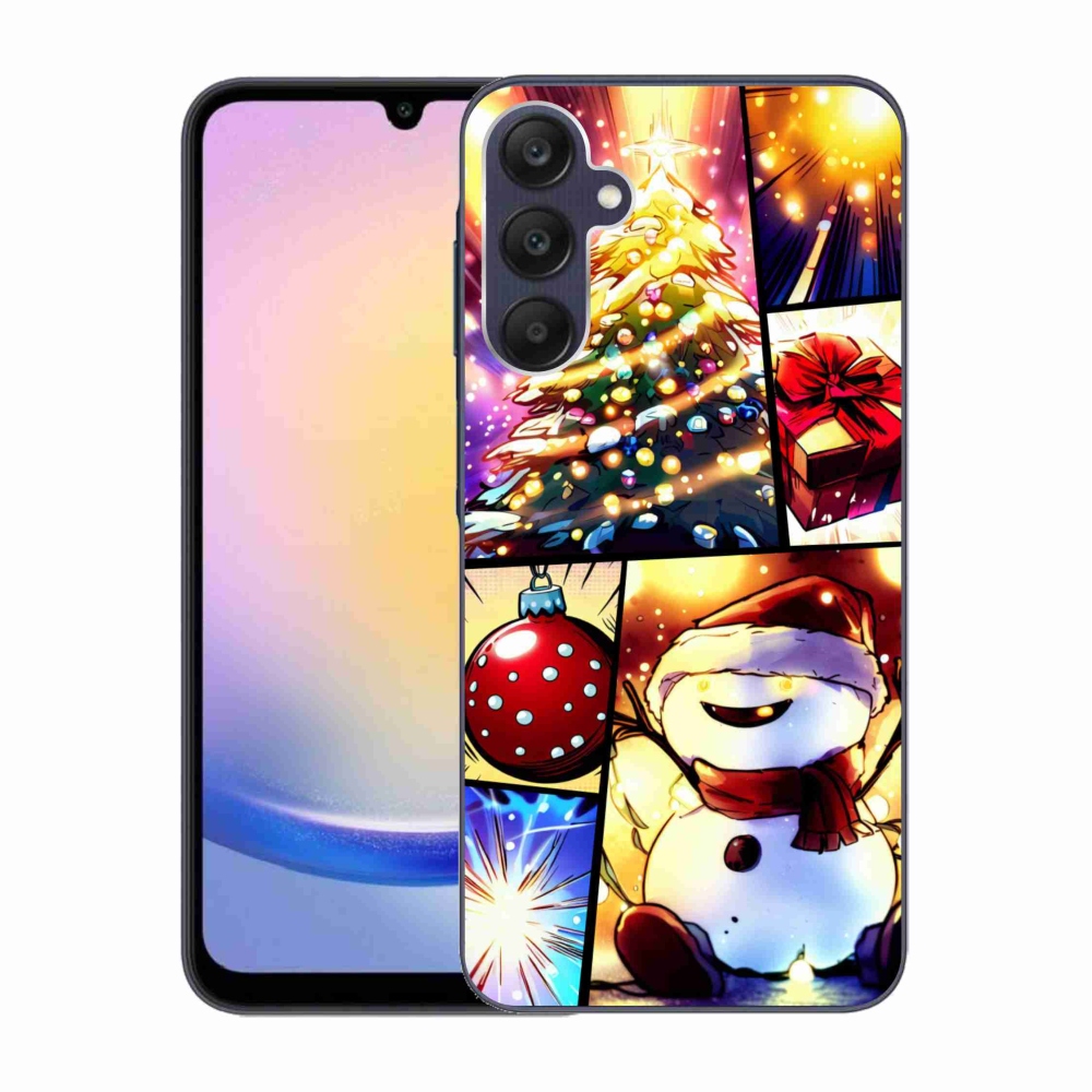 Gél borító mmCase Samsung Galaxy A25 5G - Karácsonyi motívumok 1