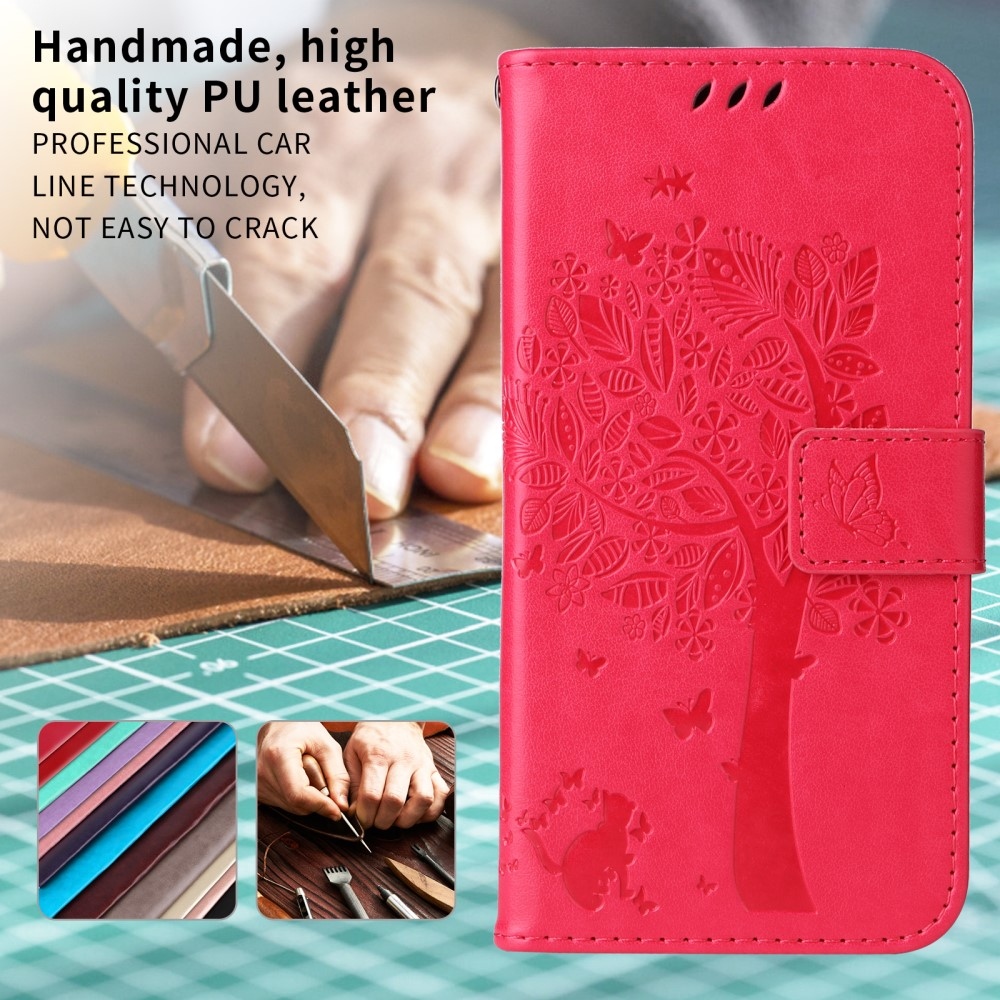 Fák könyvtáska a Honor 400 Lite-hoz - rózsaszínű