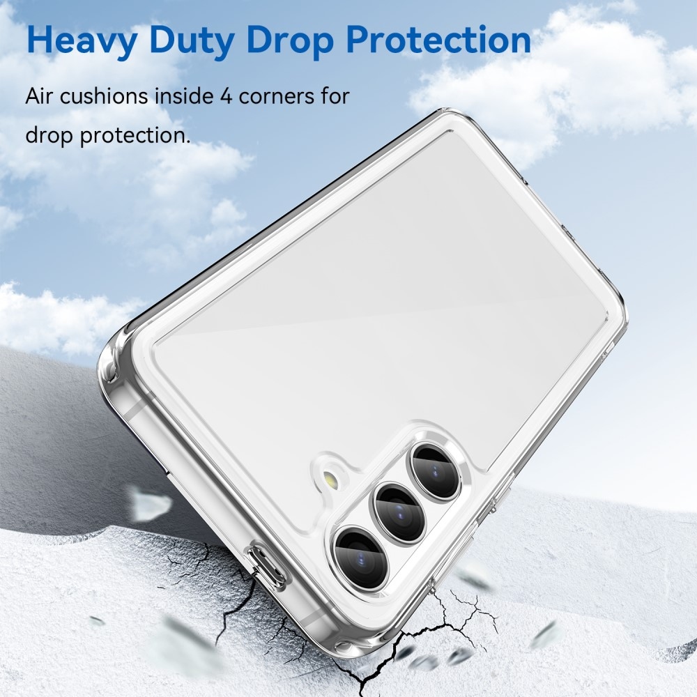 Gél tok fix hátlappal Samsung Galaxy S24+/S25+ készülékhez - átlátszó