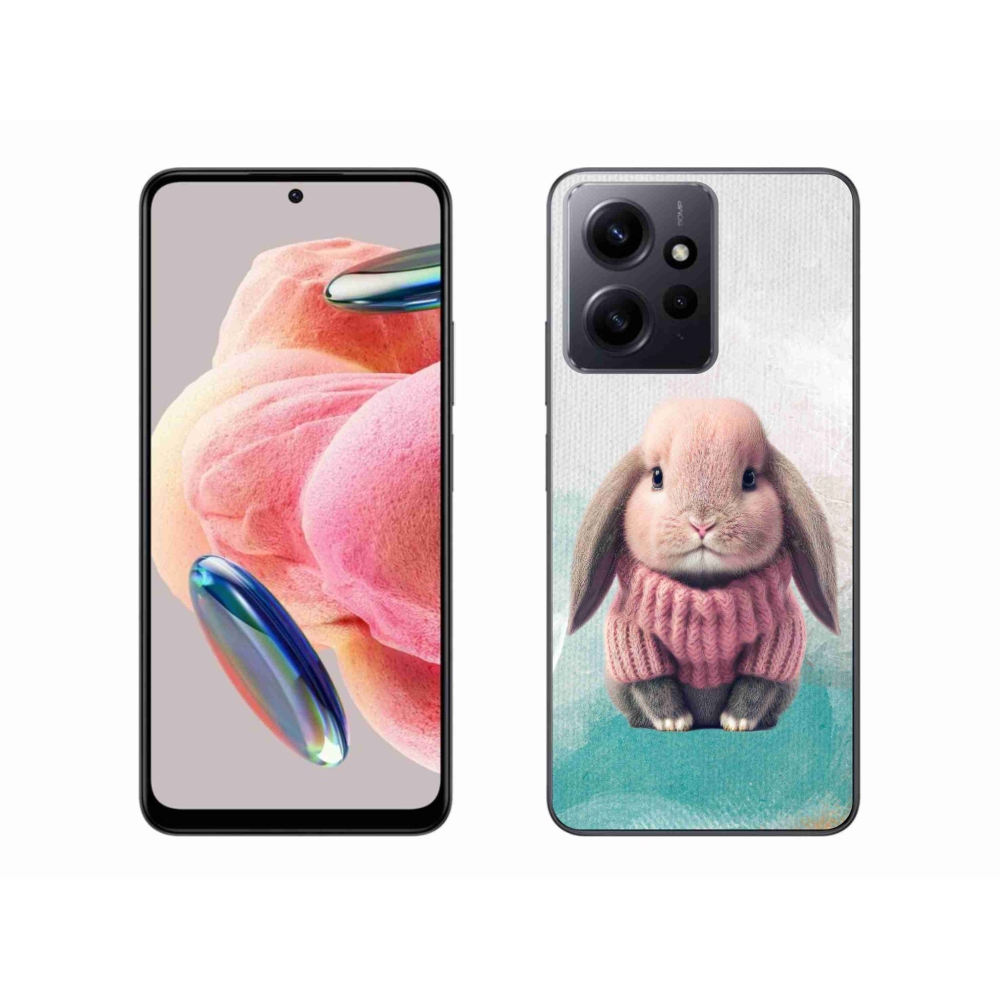 Gél borítás mmCase a Xiaomi Redmi Note 12 4G-hez - nyúl pulóverben