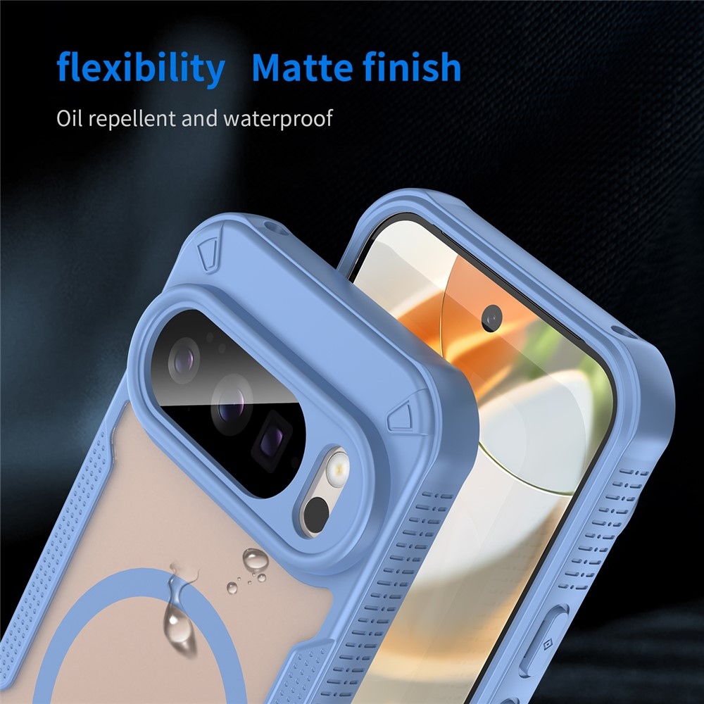 Froste tartós védőburkolat MagSafe-val a Google Pixel 10 Pro-hoz - kék