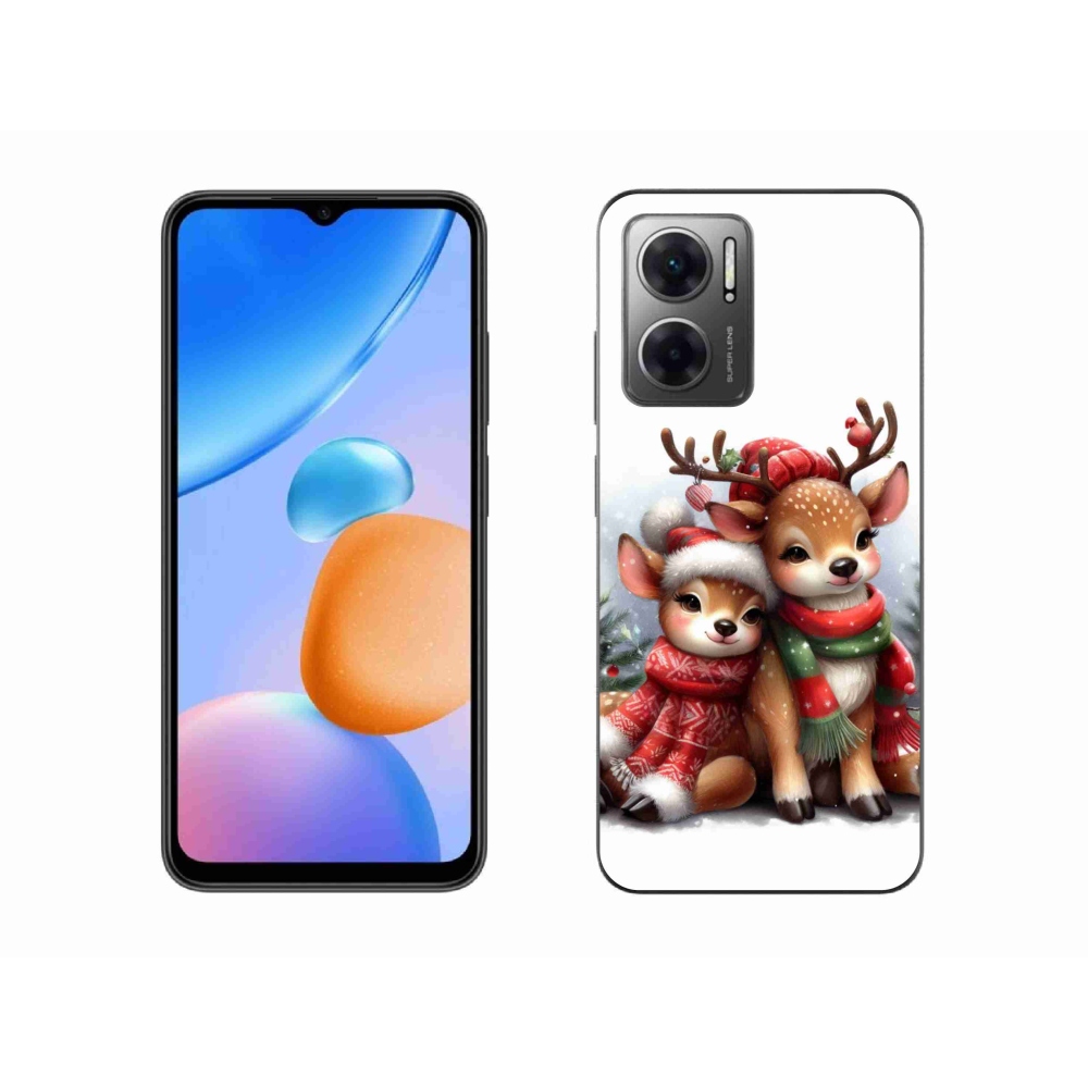 Gél borítás mmCase a Xiaomi Redmi 10 5G számára - karácsonyi rénszarvas