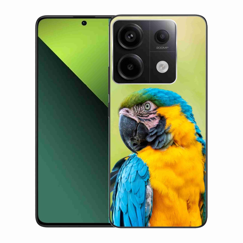 Gél tok mmCase a Xiaomi Redmi Note 13 Pro 5G/Poco X6 5G számára - papagáj ara 2