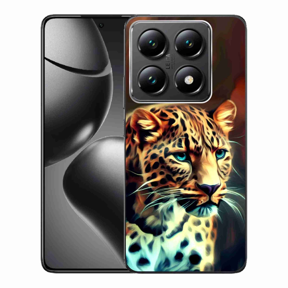 Zselés borítás mmCase a Xiaomi 14T Pro számára - leopárd