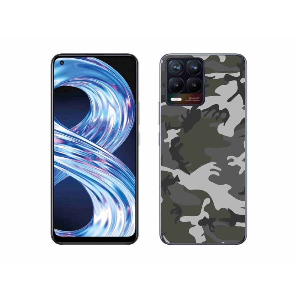Gél borítás mmCase a Realme 8 4G készülékhez - álcázó mintázat