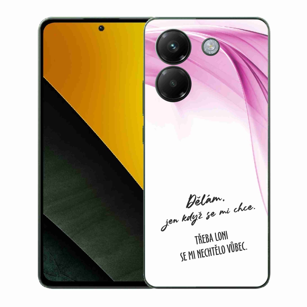 Gél borító mmCase a Xiaomi Poco M7 Pro 5G-hez - vicces szöveg 12 fehér háttérrel