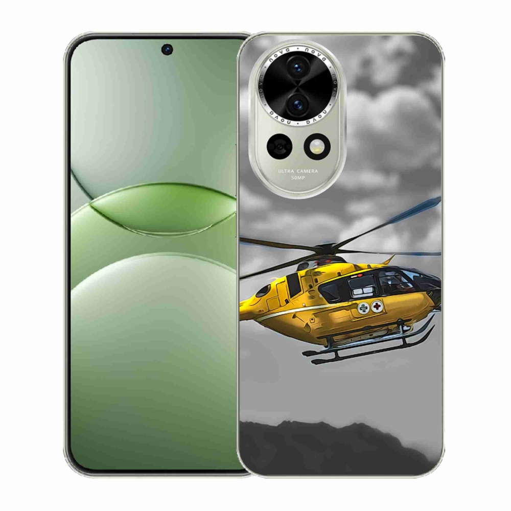 Gél borítás mmCase a Huawei Nova 13 5G - sárga helikopteren