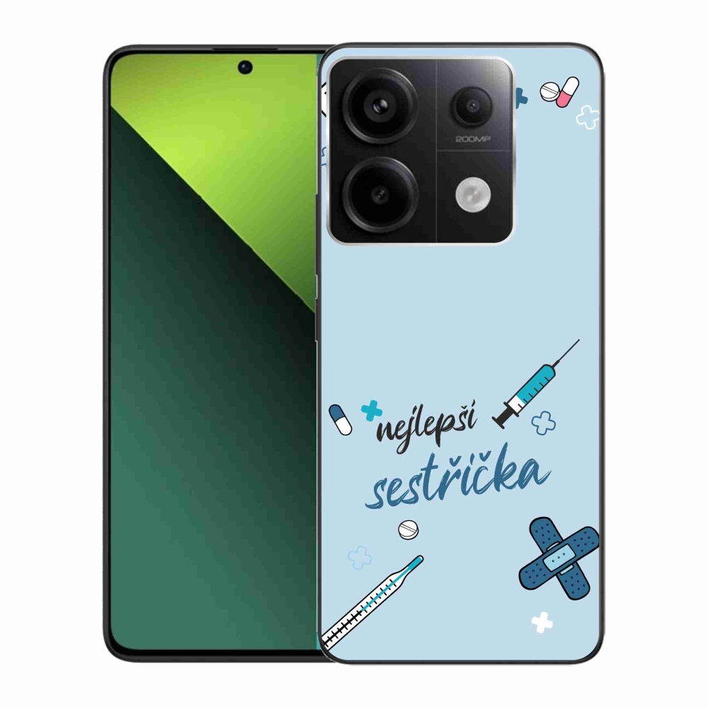 Gél borító mmCase a Xiaomi Redmi Note 13 Pro 5G/Poco X6 5G - legjobb kishúg kék háttérrel