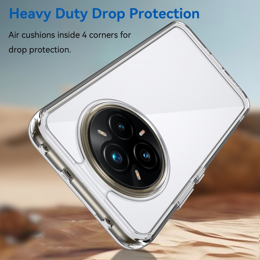 Gél tok fix hátlappal a Realme 14 Pro+ 5G készülékhez - átlátszó