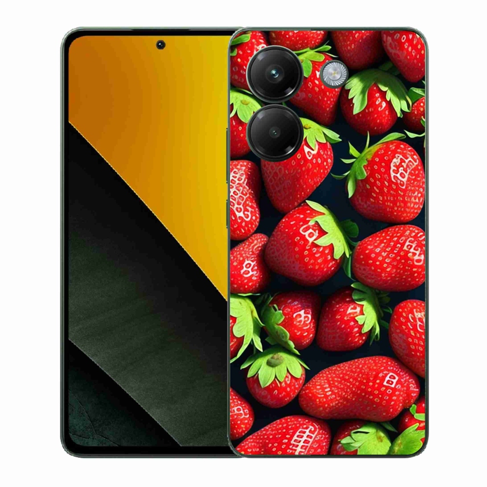 Gél borítás mmCase a Xiaomi Poco M7 Pro 5G-hez - eper