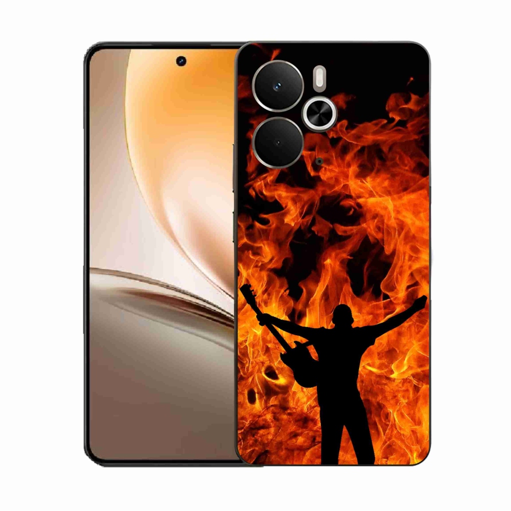 Gél borító mmCase a Realme 14 5G/14T 5G számára - zenész és tűz