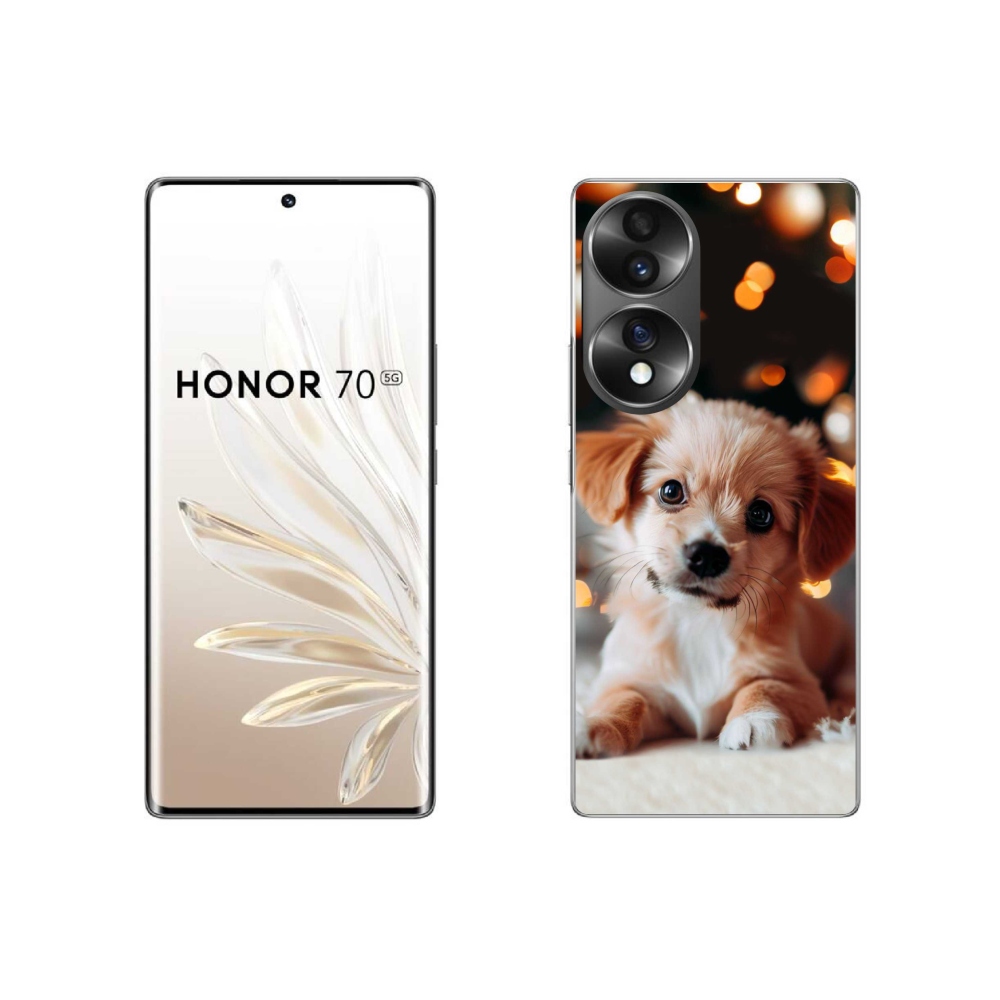 Zselés borítás mmCase a Honor 70-hez - kölyökkutyáknak