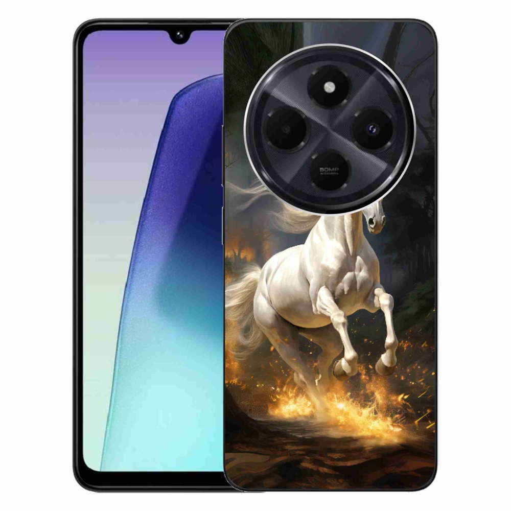 Gél borítás mmCase a Xiaomi Redmi 14C/Poco C75-hez - fehér ló 2