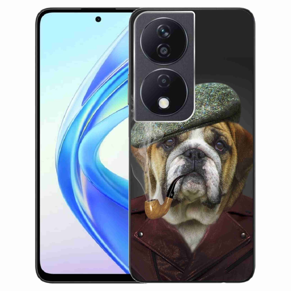 Zselés borítás mmCase a Honor X7b/Honor 90 Smart - kutya csővel