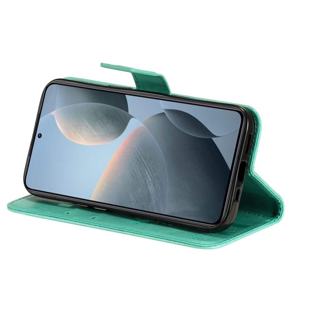 Fák könyve tok Xiaomi 14T - teal - teal - kék színű