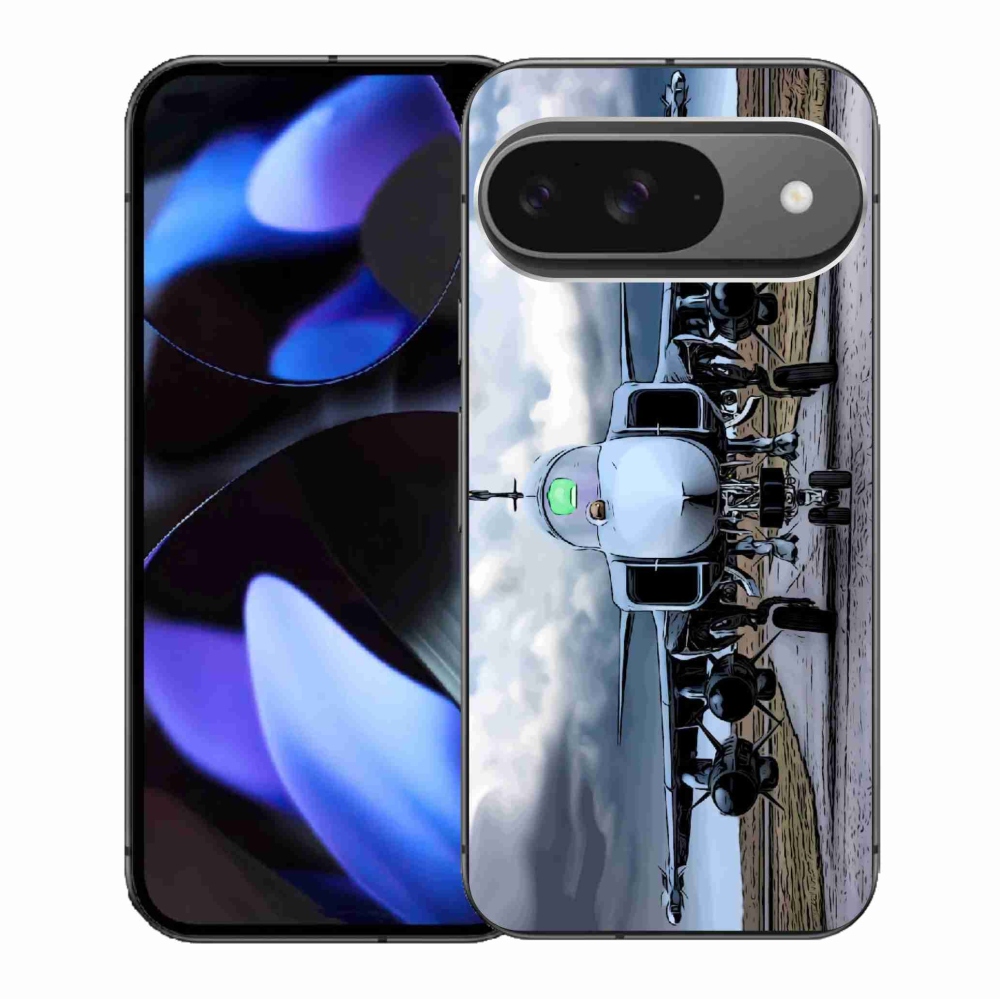 Gél borítás mmCase a Google Pixel 9/9 Pro számára - katonai repülőgépek