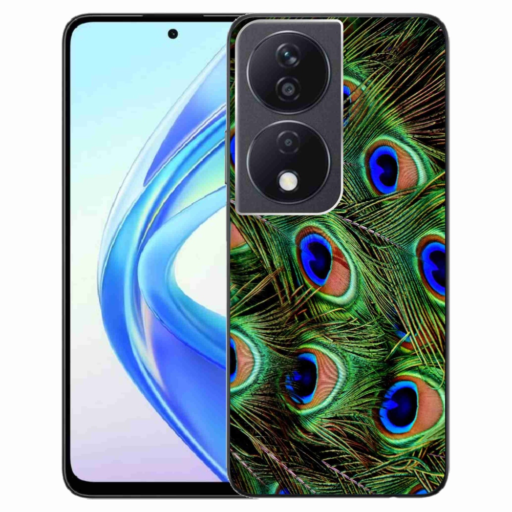 Zselés borítás mmCase a Honor X7b/Honor 90 Smart készülékhez - pávatoll