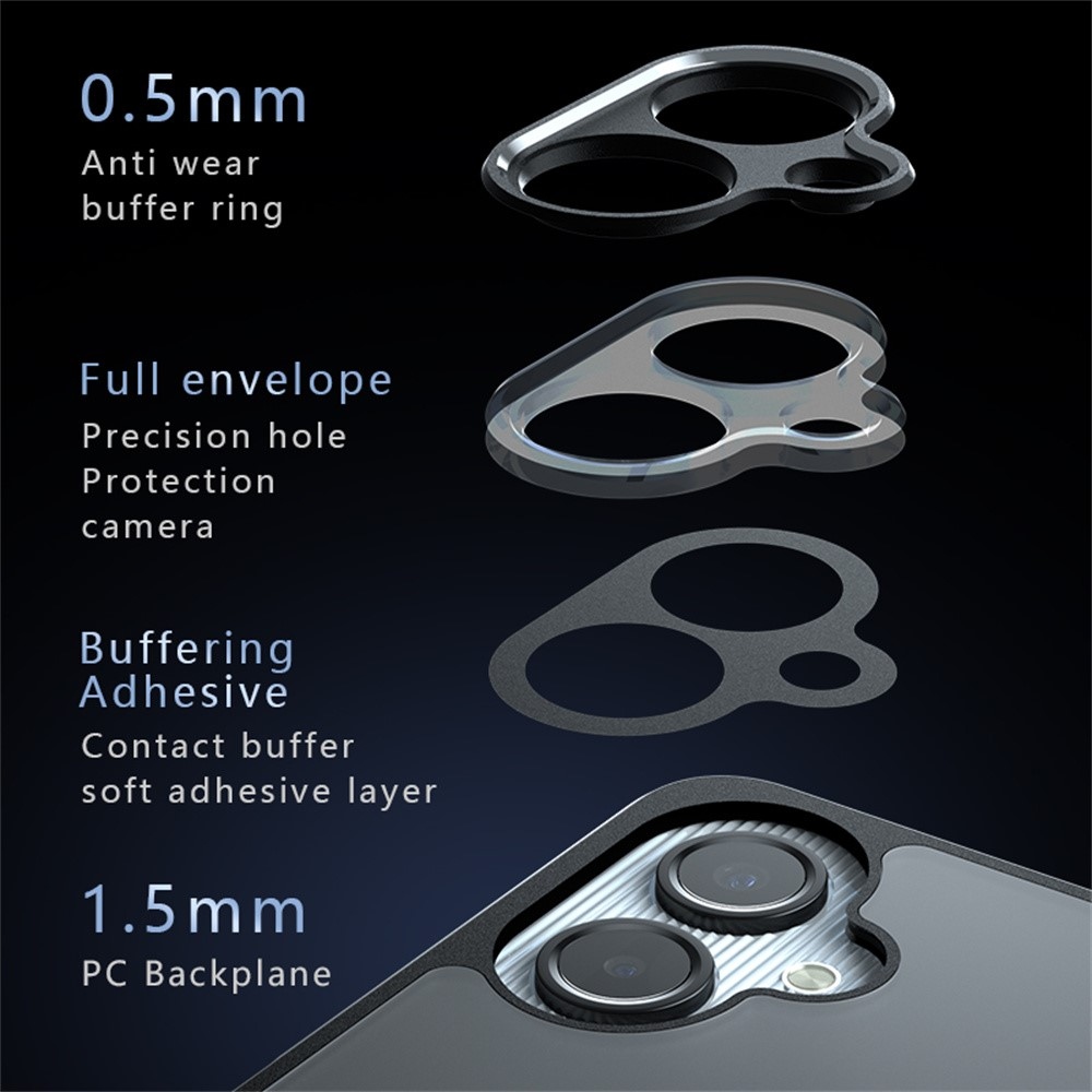 Matt zselés tok MagSafe tok a Samsung Galaxy A06 4G készülékre - fekete