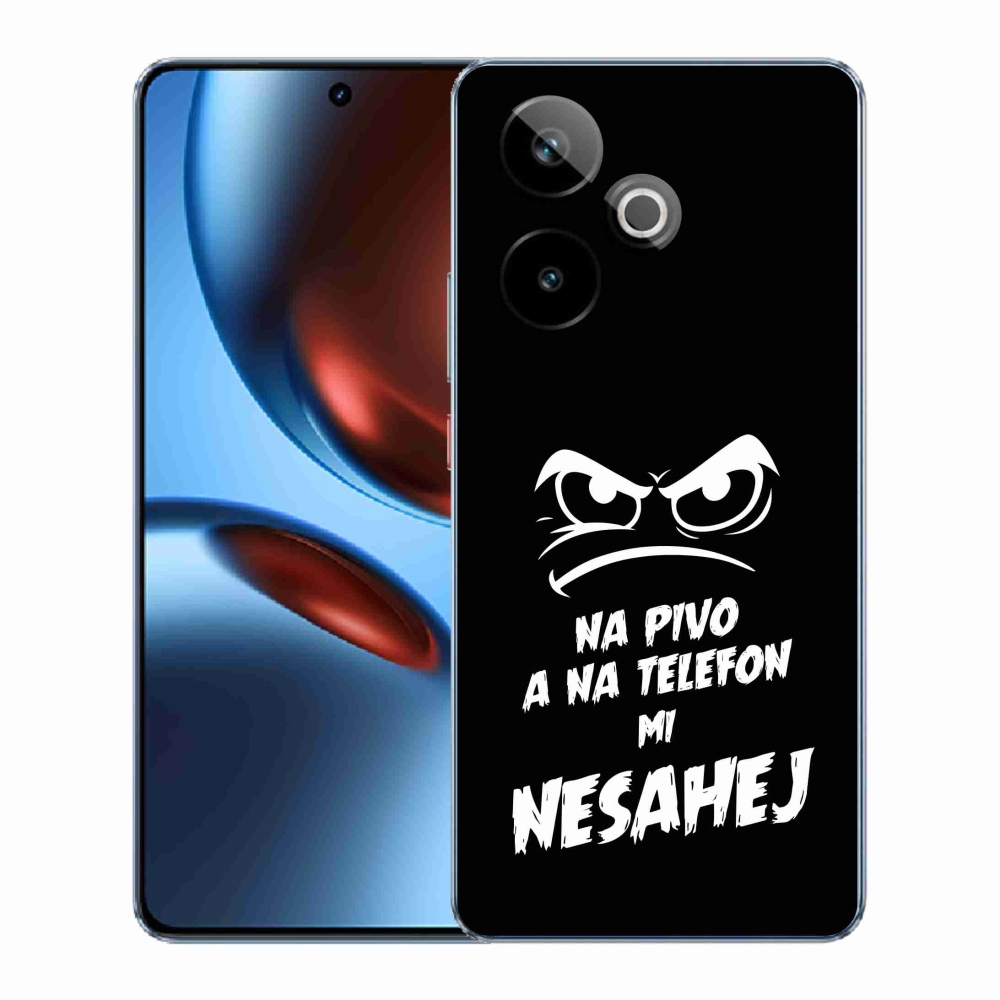 Rugalmas zselés tok mmCase képpel a Realme GT 7 5G/GT 7T 5G - sör motívum 2 fekete háttérrel