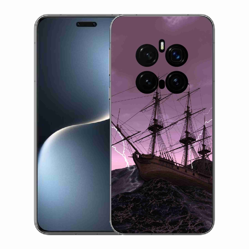 Zselés borítás mmCase a Honor Magic 7 Pro 5G számára - hajó a viharban