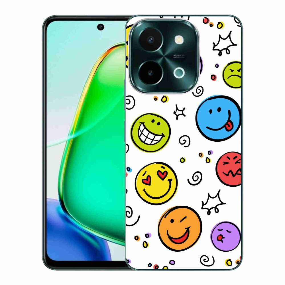 Gél borító mmCase a Vivo Y28-hoz - smiley-k