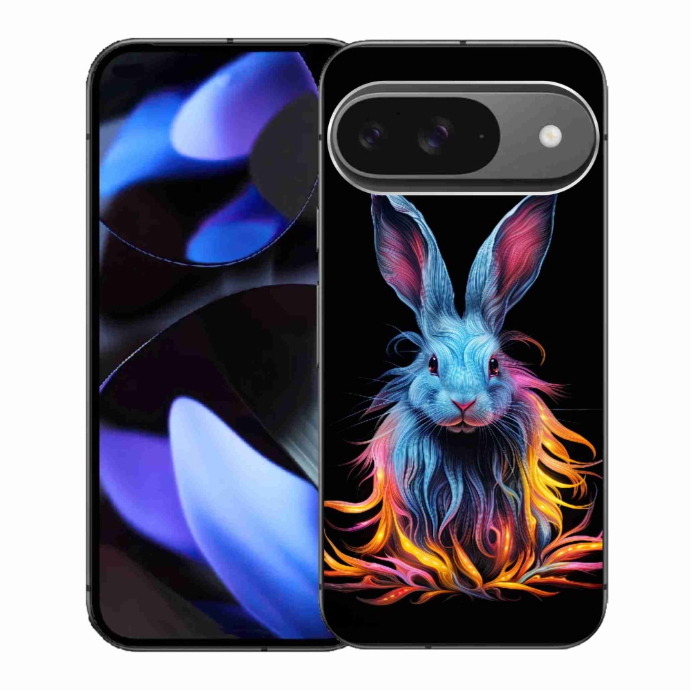 Zselés borítás mmCase a Google Pixel 9/9 Pro számára - absztrakt nyúl
