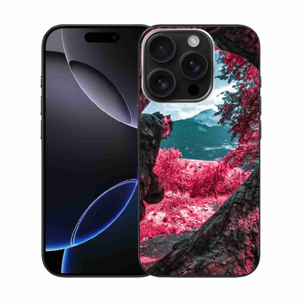 Zselés borítás mmCase iPhone 16 Pro készülékhez - hegyi kilátás