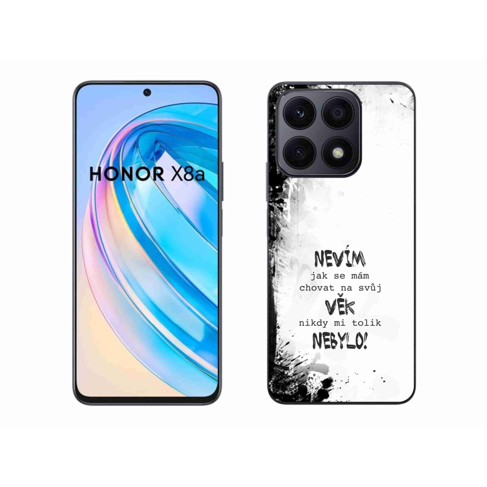 Gél borító mmCase a Honor X8a készülékhez - vicces szöveg 14 fehér háttér