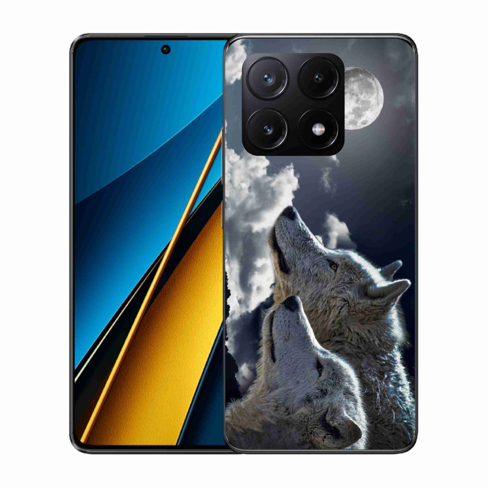 Gél borítás mmCase a Xiaomi Poco X6 Pro 5G számára - farkasok