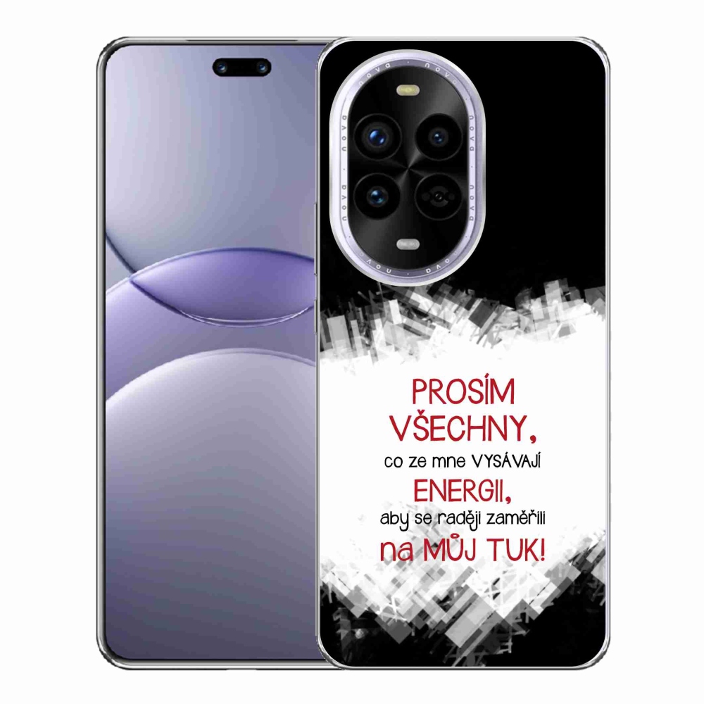 Gél borító mmCase a Huawei Nova 13 Pro 5G - vicces szöveg 1 piros