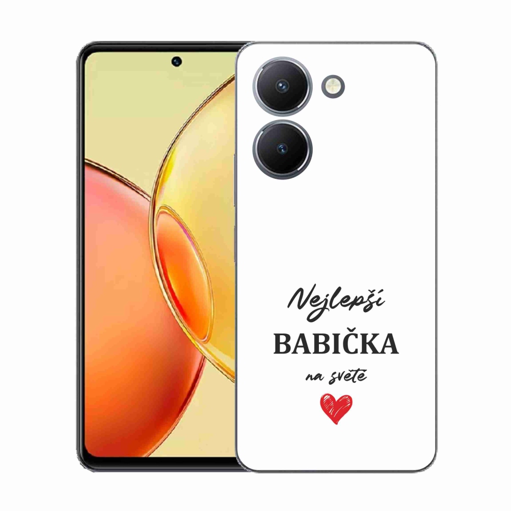 Gel Cover mmCase a Vivo Y36-on - Best Grandma 1 fehér háttér