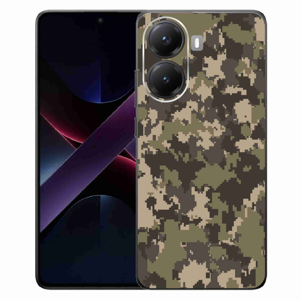 Gél borítás mmCase a Xiaomi Poco X7 Pro 5G számára - terepszínű minta 12