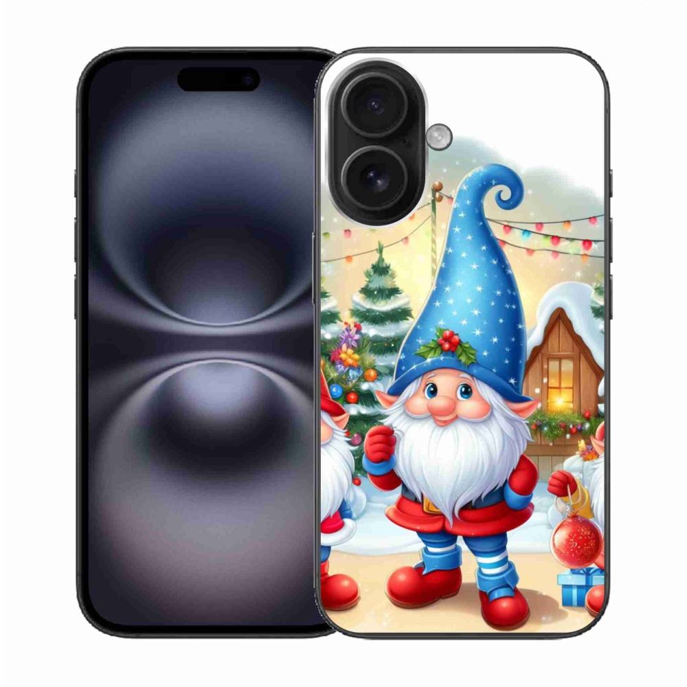 Gél borítás mmCase iPhone 16 készülékhez - Karácsonyi manók