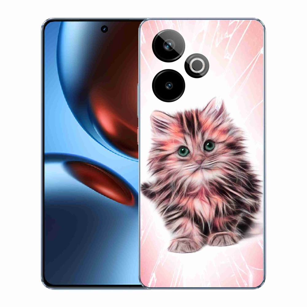 Gél borítás mmCase a Realme GT 7 5G/GT 7T 5G számára - aranyos cica