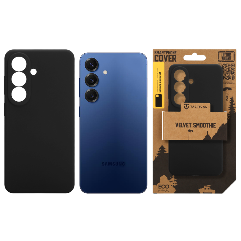 Taktikai bársony Smoothie borító Samsung Galaxy S26 aszfalthoz