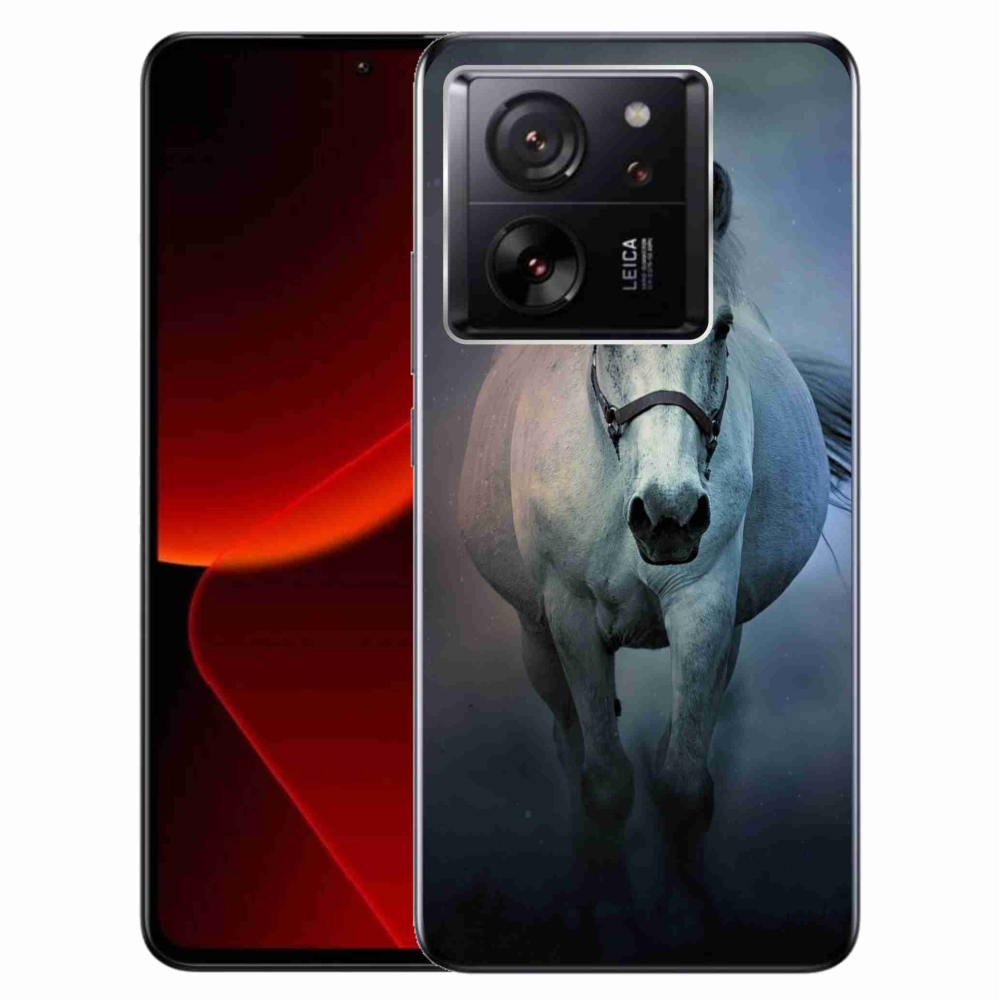 Gél tok mmCase a Xiaomi 13T/13T Pro számára - futó fehér ló