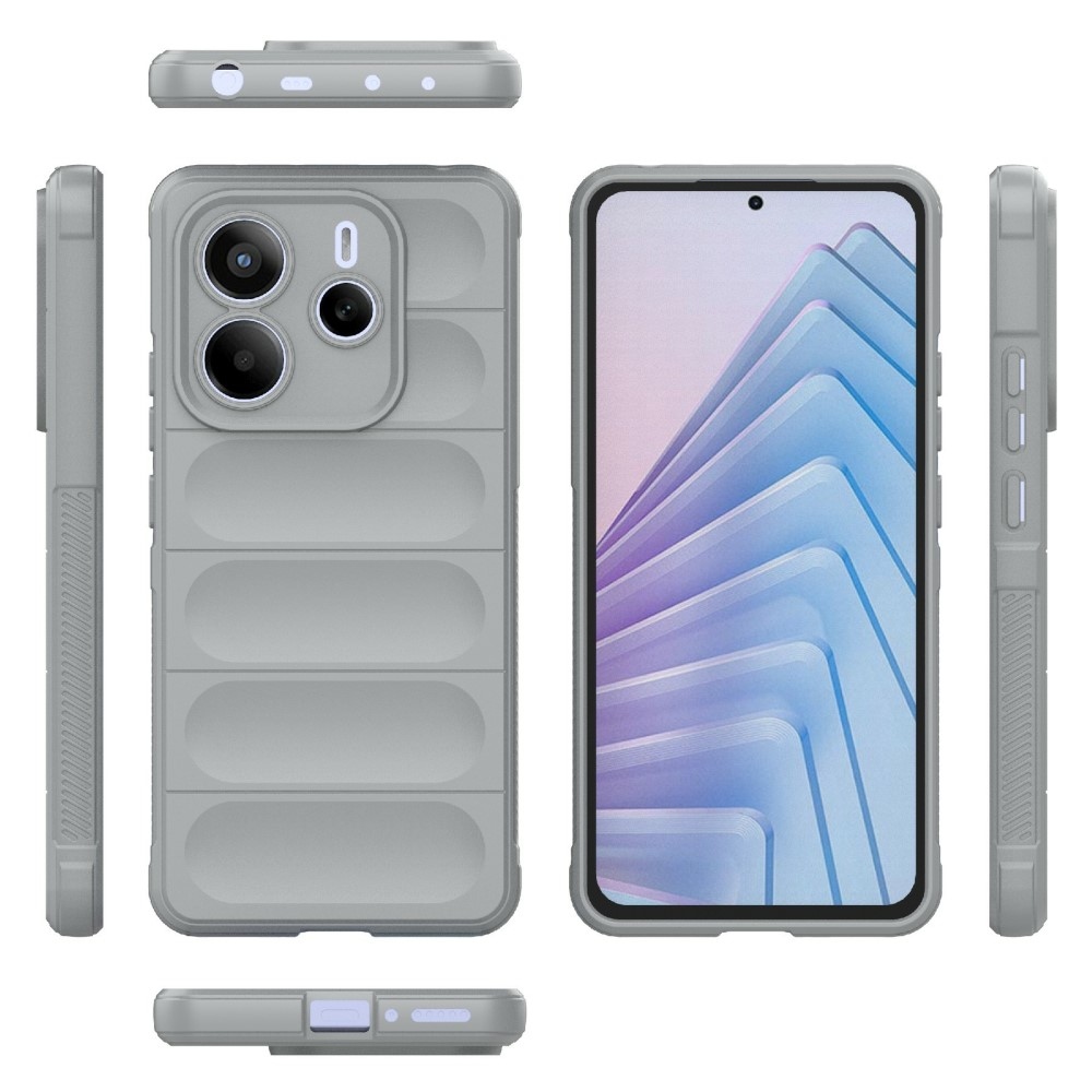 Rugg tartós zselés tok Xiaomi Redmi Note 14 5G - világosszürke