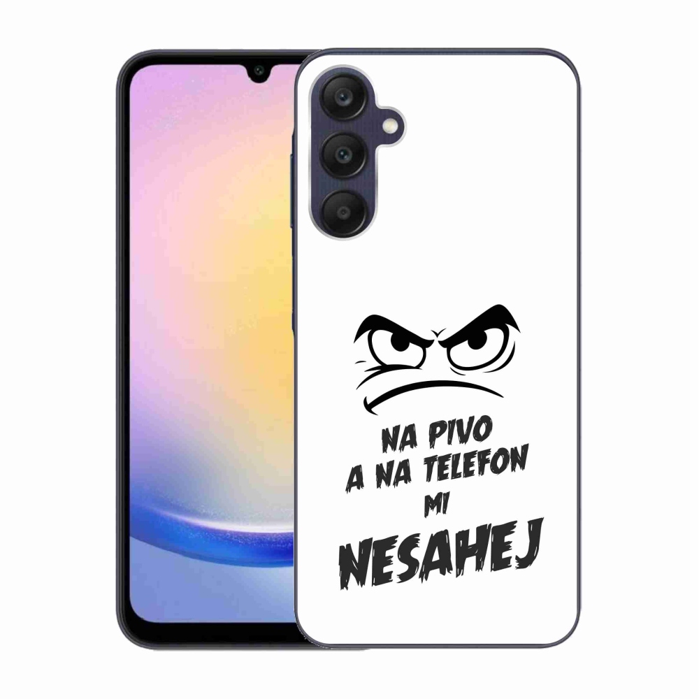 Gél borítás mmCase Samsung Galaxy A25 5G - sör motívum 2 fehér háttérrel