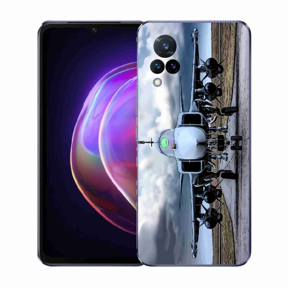 Gél borítás mmCase a Vivo V21 4G/5G-hez - katonai repülőgépek