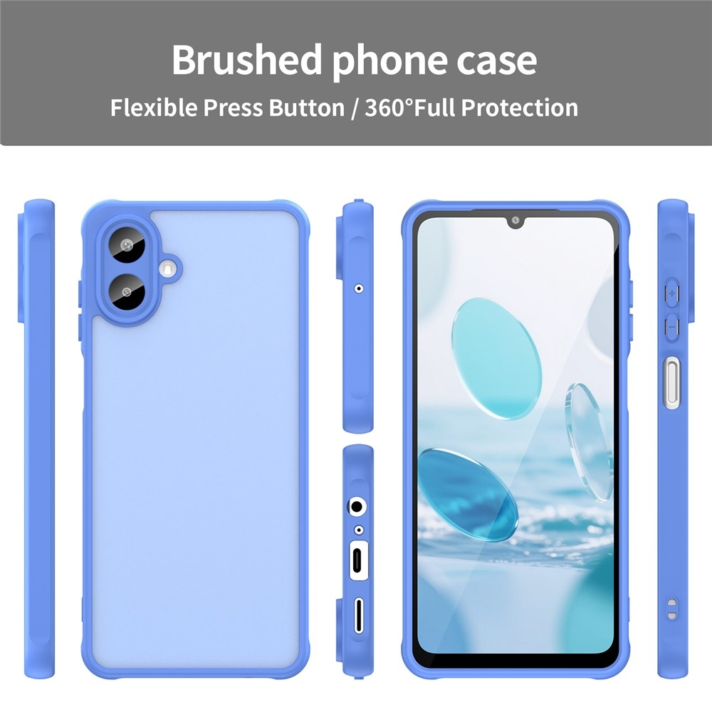 Gél tok kemény hátlappal a Samsung Galaxy A07 4G készülékhez - világoskék színben