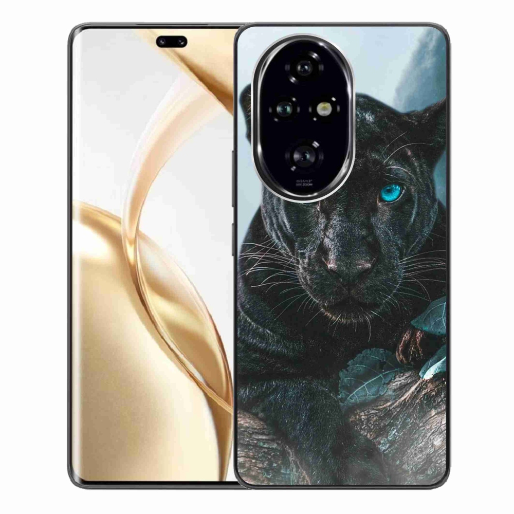 Zselés borítás mmCase a Honor 200 Pro 5G készülékhez - fekete párduc