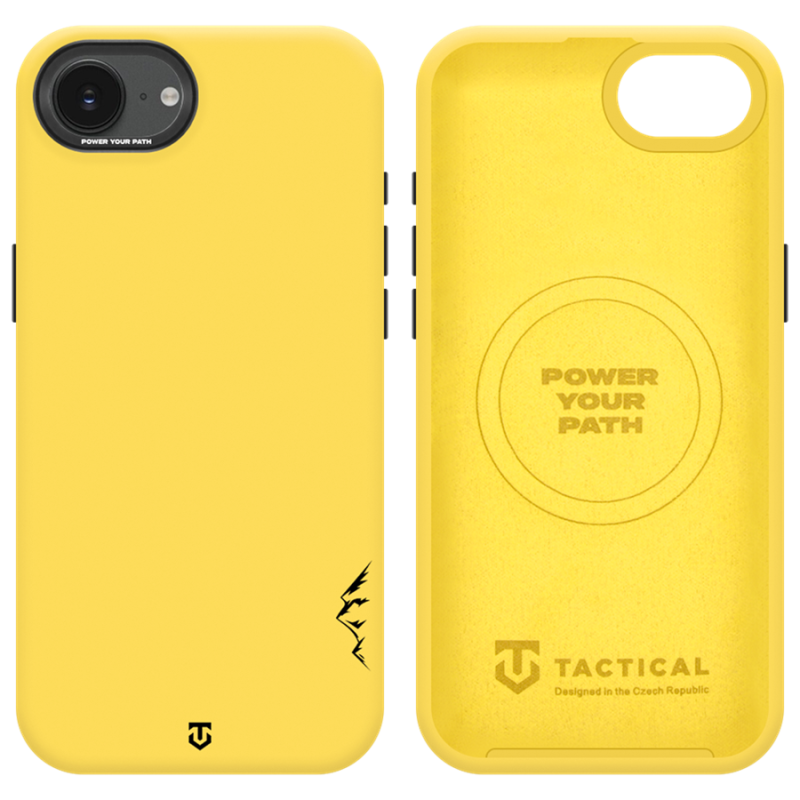 Tactical MagForce Velvet Smoothie 2.0 tok az Apple iPhone 16e/17e-hez, banánszínű