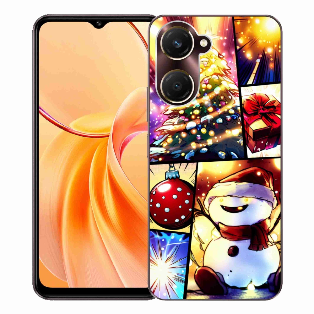 Zselés borító mmCase a Vivo Y28s 5G készülékhez - karácsonyi motívumok 1