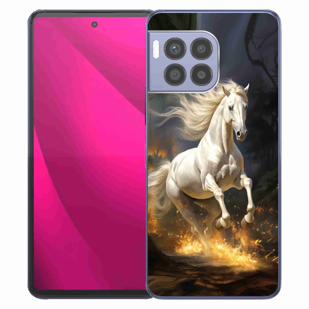 Zselés borítás mmCase a T-Mobile T Phone 2 Pro készülékhez - fehér ló 2
