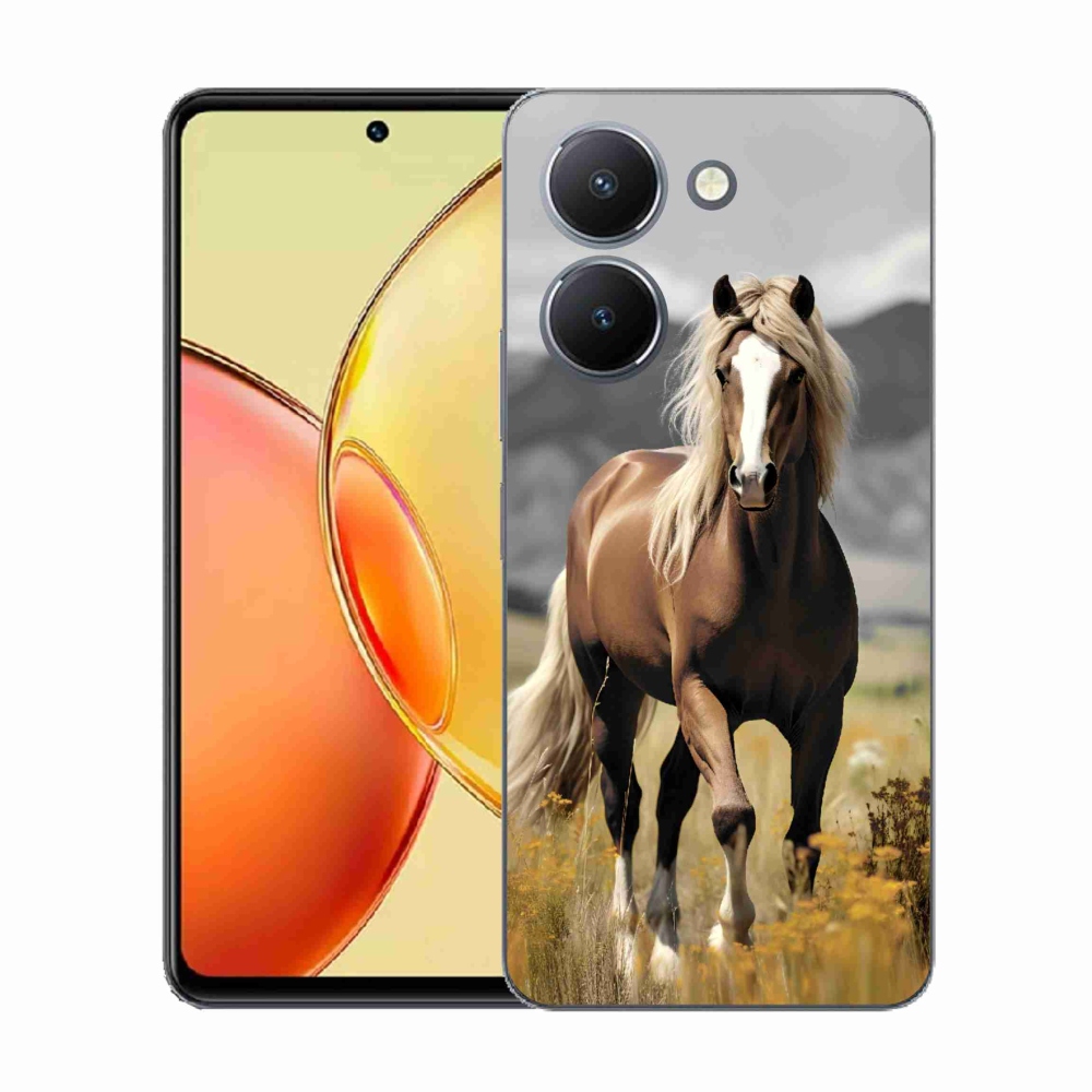 Zselés tok mmCase a Vivo Y36-hoz - barna ló 1