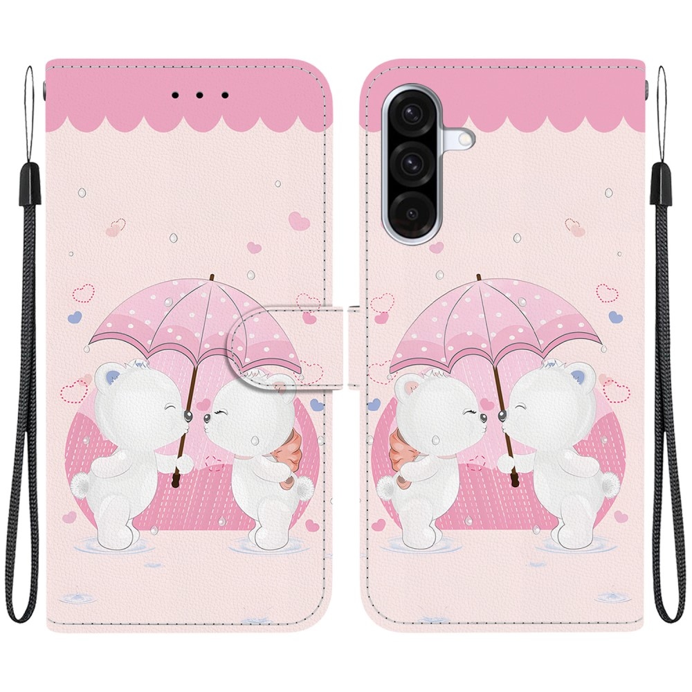 Sokoldalú könyvtáska Samsung Galaxy A36 5G/A56 5G - mackókhoz